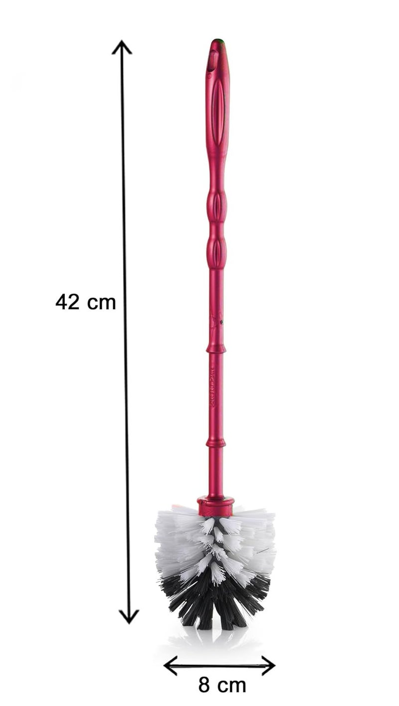 MADHULI MADHULI Specially Designed Round Toilet Brush Toilet Cleaner Toilet Brush with Long Handle Toilet Cleaning Brush Plastic Toilet Brush Pack of 2 Green Color May Vary on Stock Availability - Image 2