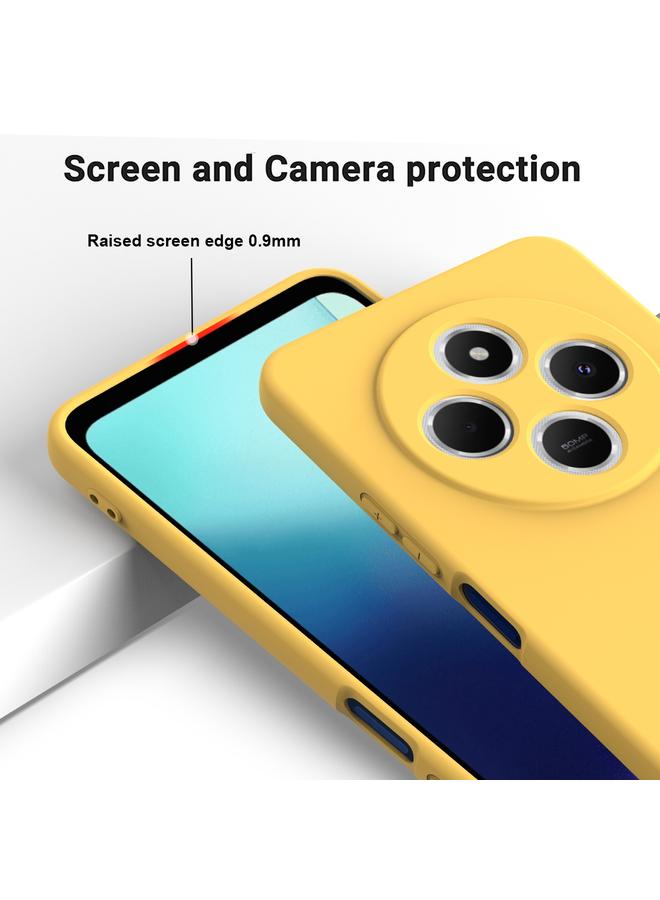 S-TOP Case For Redmi 14R / Xiaomi Poco C75 Solid Color Liquid Silicone Dropproof Full Coverage Phone Case - Image 3