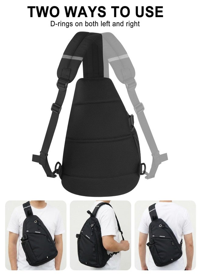 TITECOUGO Sling Backpack Travel Shoulder Bag Lightweight Chest Daypack One Strap Crossbody Bags Camp Day Packs for Women and Men Hiking Accessories Large Coffee - Image 4