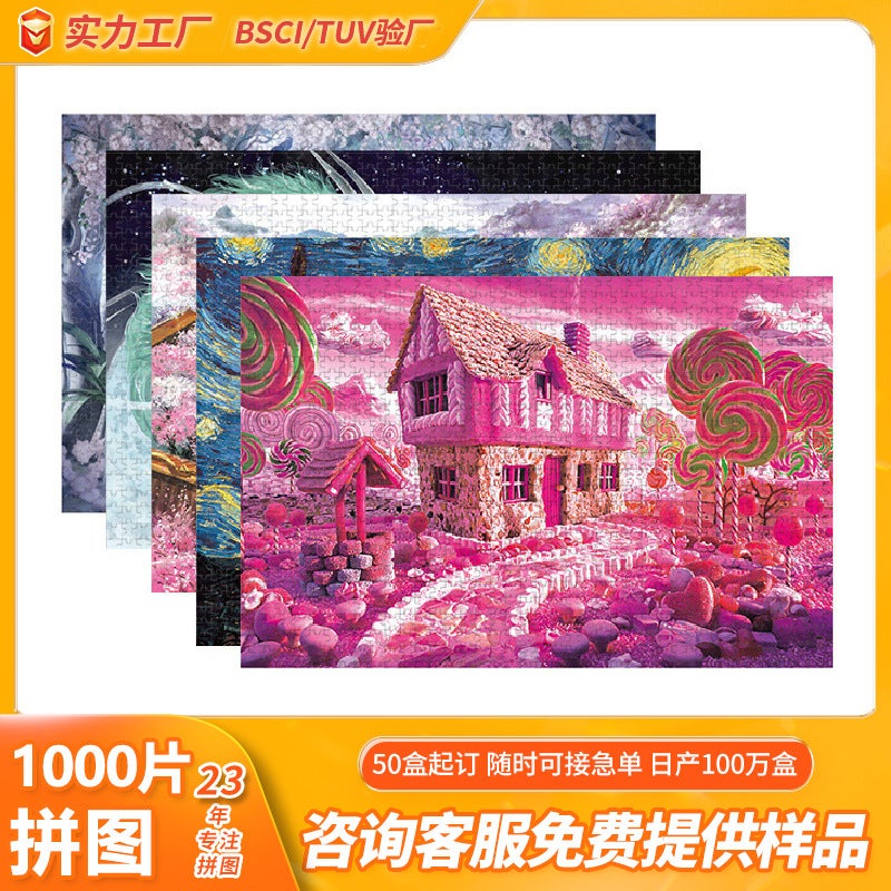 Jigsaw Puzzle 1000 Pieces Toys Adult Mini Decompression Anime Hell Paper Intellectual Puzzle Manufacturer - Image 2