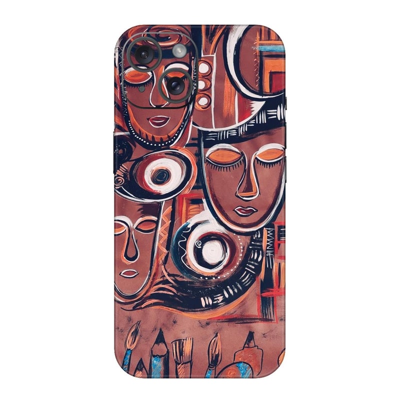 WRAP CRAFT Mobile Skin Sticker Compatible with Apple iPhone 15 Skin Not Back Cover, Camera & Back Protector Mobile Skin Wrap; Apple 15-KE-116 - Image 1