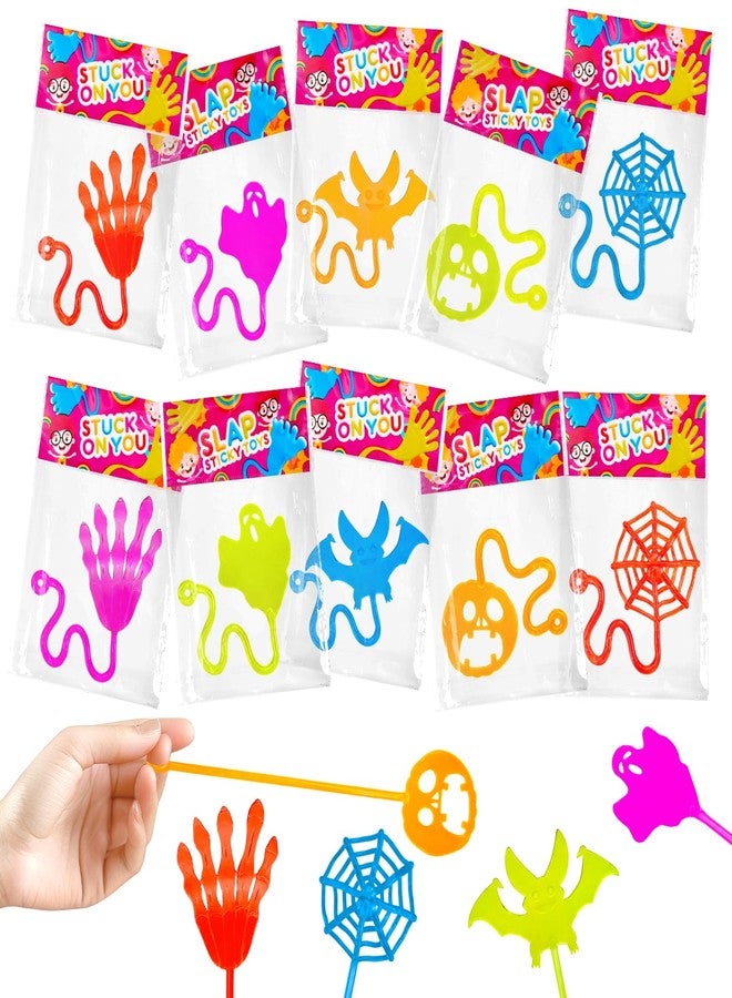 Wondrus 100 PCS Bulk Halloween Sticky Hands Party Favors Toys Gifts for Toddlers, Boo Basket Goodie Bag Stuffers for Kids, School Class Birthday Carnival Decorations,Trick or Treat Items Trinkets for Students - Image 1