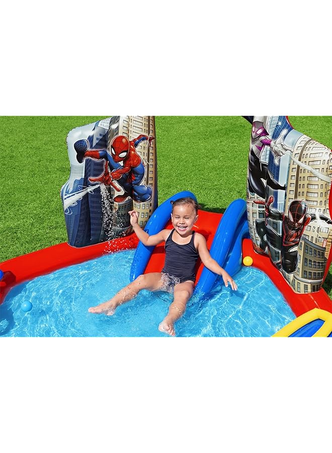 بست واي سجادة لعب مائية خارجية للأطفال من سبايدر مان مع رشاش مياه للأطفال بعمر سنتين فما فوق - Image 2
