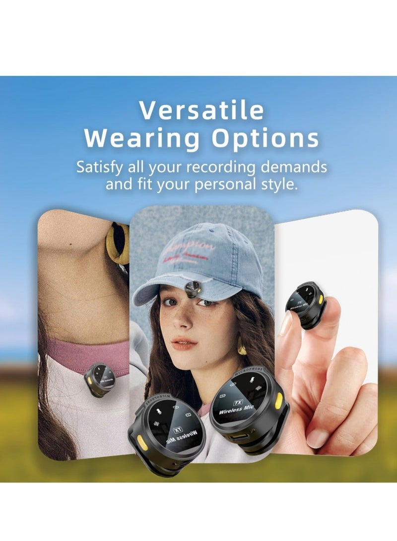 Captaintech Wireless Lavalier Microphone, Microphone for iPhone/Android/Camera/PC/Laptop, USB C Wireless Lapel Mic with Adapter Included Noise Reduction, 48H Battery for Vlog, Video Recording, Live Streaming - Image 3