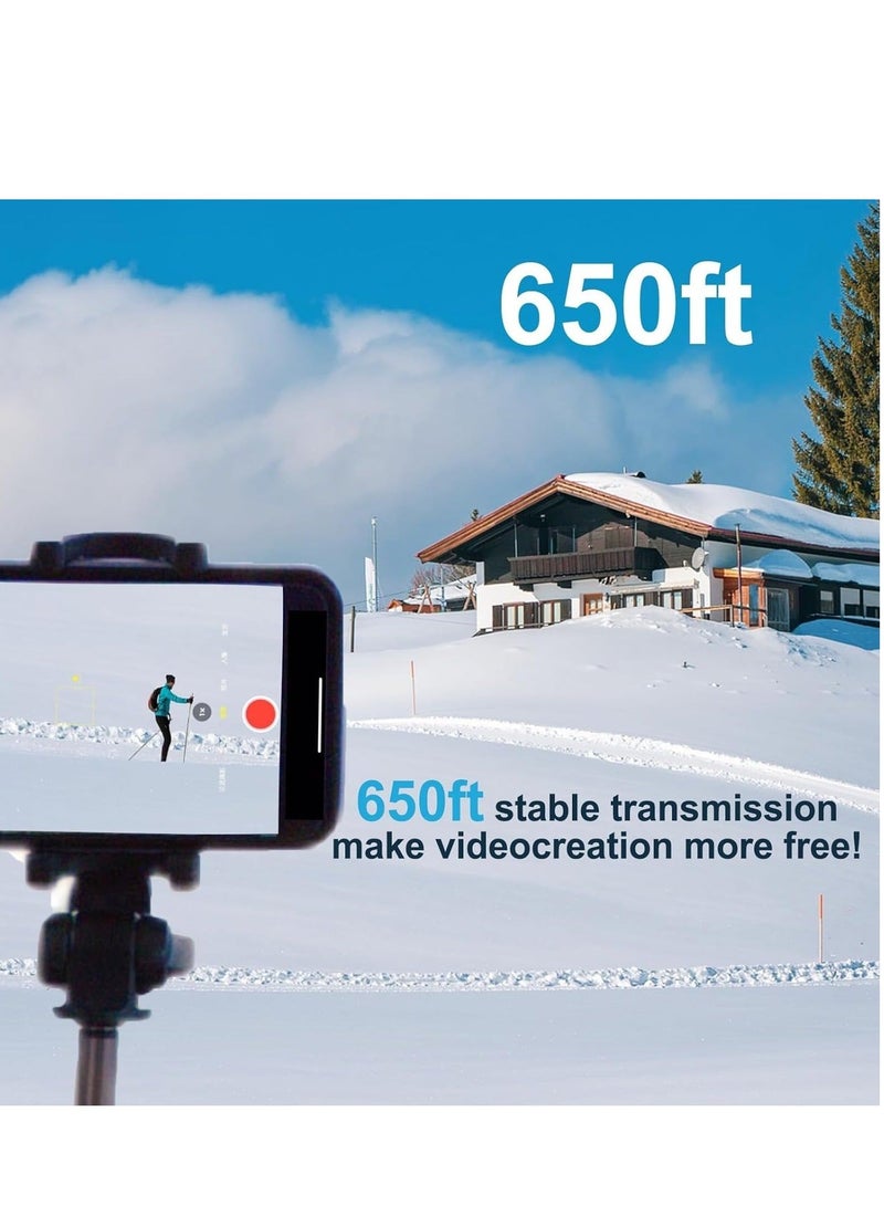 Captaintech Wireless Lavalier Microphone, Microphone for iPhone/Android/Camera/PC/Laptop, USB C Wireless Lapel Mic with Adapter Included Noise Reduction, 48H Battery for Vlog, Video Recording, Live Streaming - Image 4