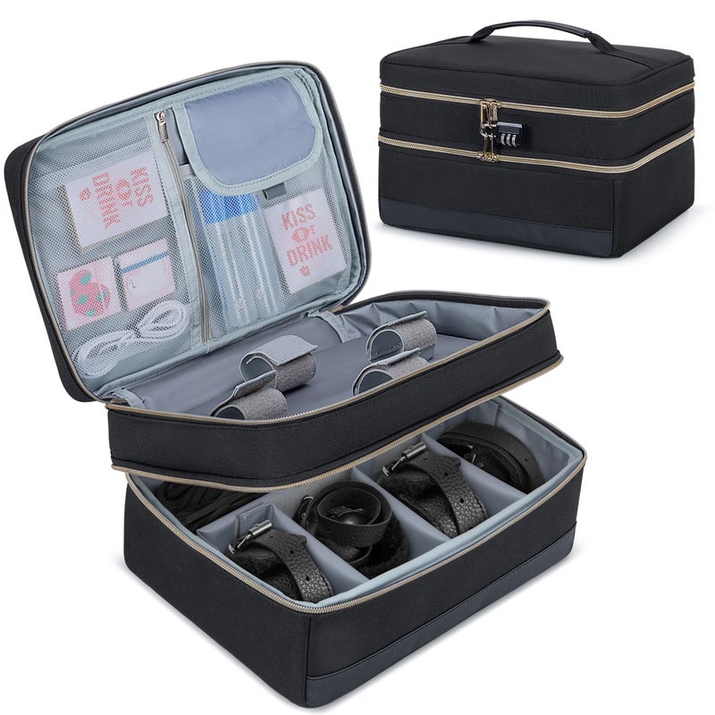 Damero Discreet Bag for Toys, Discreet Lockable Toy Storage Bag, Private Toy Storage Bag Box for Women and Men, Patent Pending - Image 1