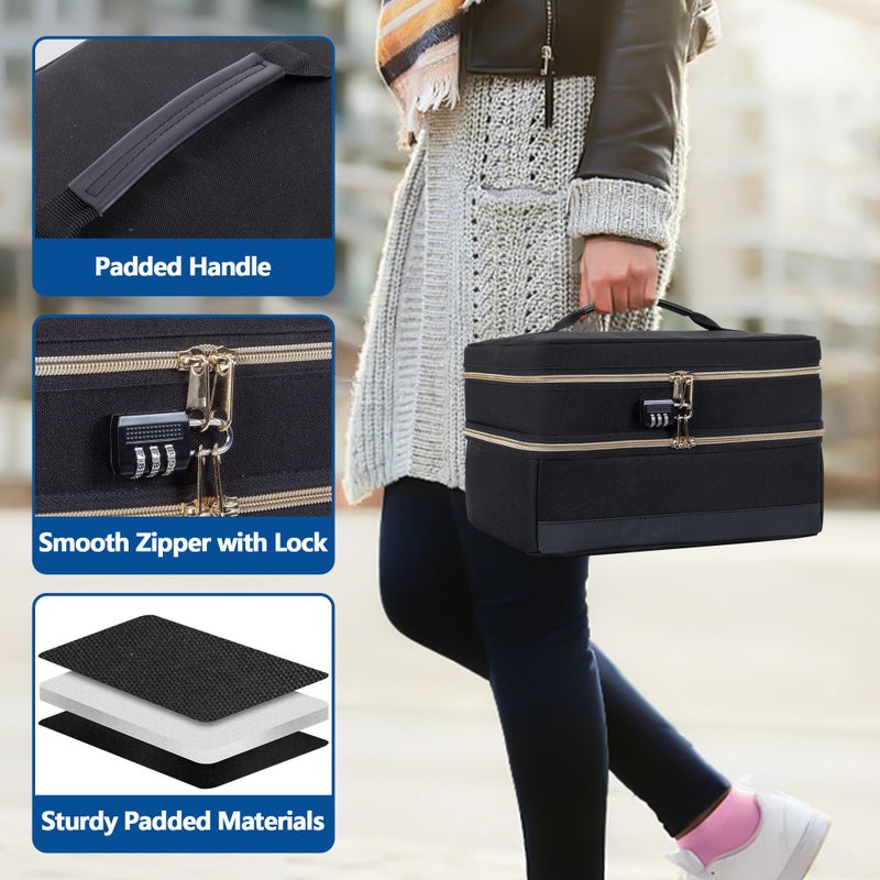 Damero Discreet Bag for Toys, Discreet Lockable Toy Storage Bag, Private Toy Storage Bag Box for Women and Men, Patent Pending - Image 5