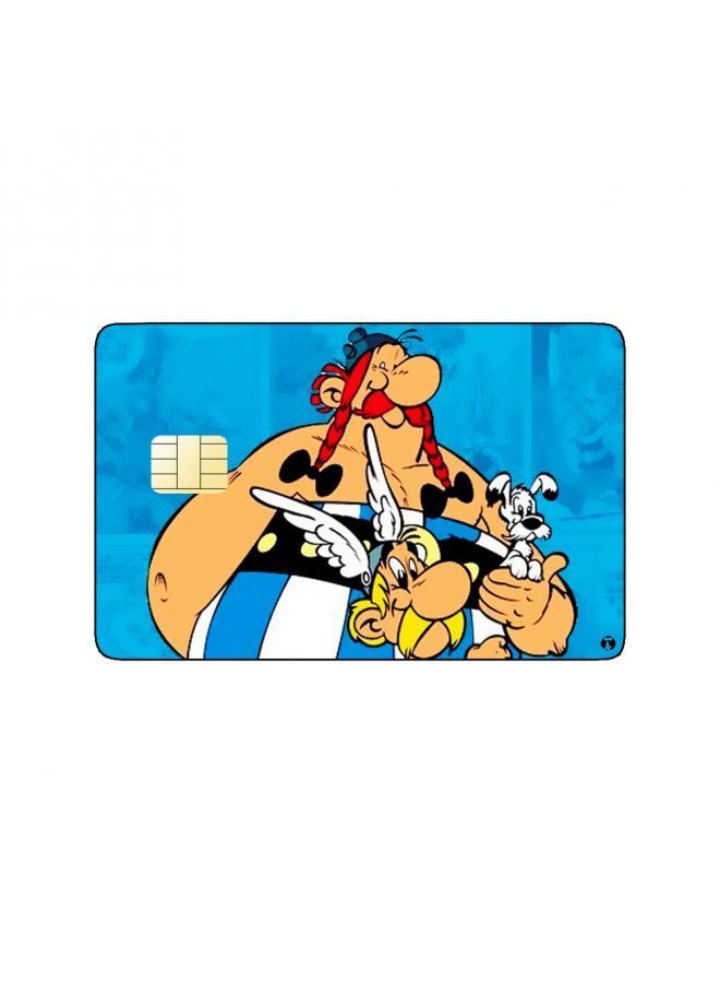 RKN PRINTED BANK CARD STICKER Animation Asterix And Obelix From Asterix By Canal + - Image 1