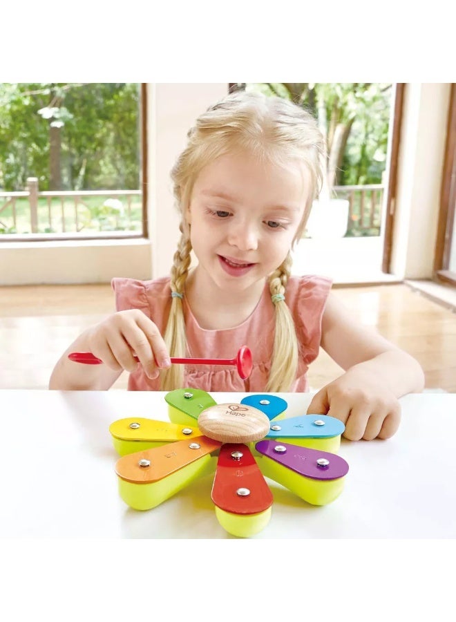 Hape Nature Band Rhythm Kit Musical Wooden Toy Set, Toddler & Pre school Educational Kids Music Toys, Sensory Toys, Promote Fine Motor Skills, Includes 5 Instruments Castanet, Maraca, Bell, Xylophone & Tambourine, FSC Toys - Image 3
