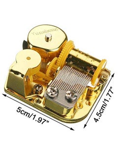 Pursuestar Pursuestar La Vie En Rose Wind Up Music Box Movement, 18 Note Gold Yunsheng Clockwork Musical Mechanism for DIY Music Boxes Replacement  - Image 2