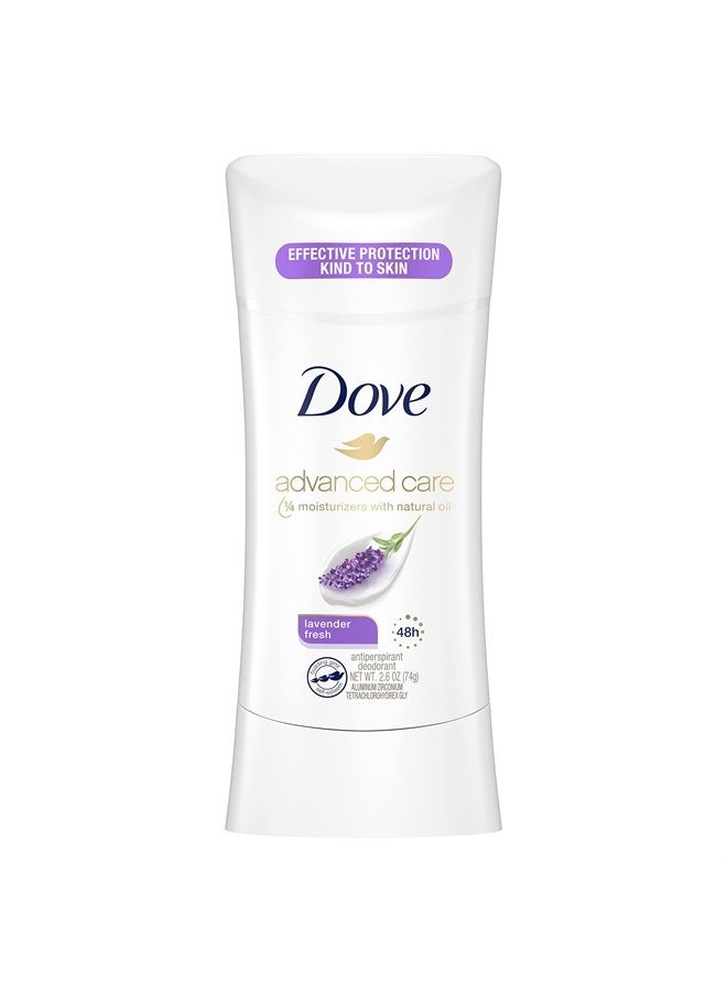 Dove Advanced Care Antiperspirant Deodorant Stick for Women, Lavender Fresh, for 48 Hour Protection And Soft And Comfortable Underarms, 2.6 oz - Image 1