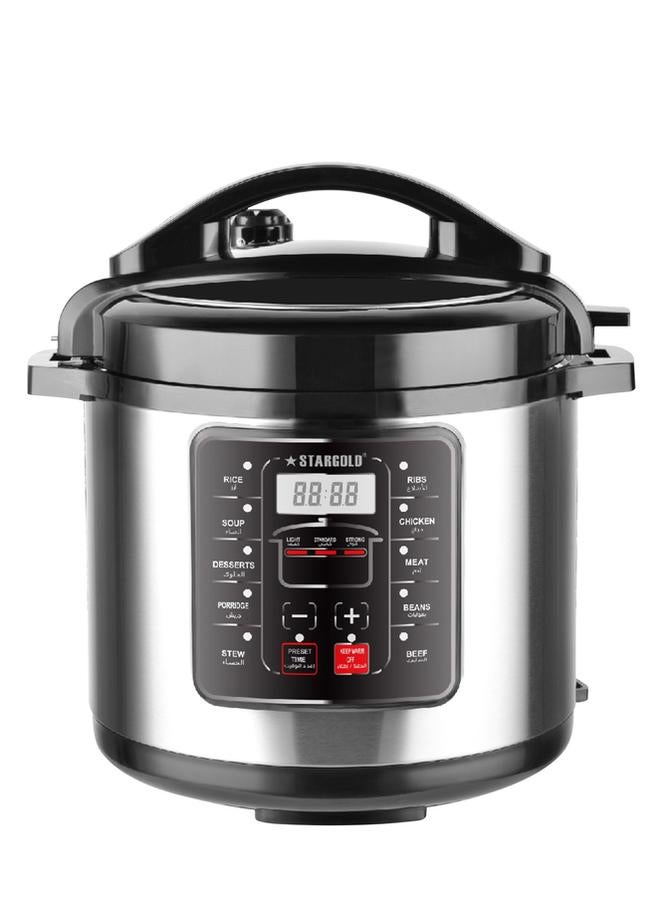 Stargold Digital Electric Pressure Cooker Stainless Steel Body Touch Programmable 8L Capacity 1300 Watts - Image 1