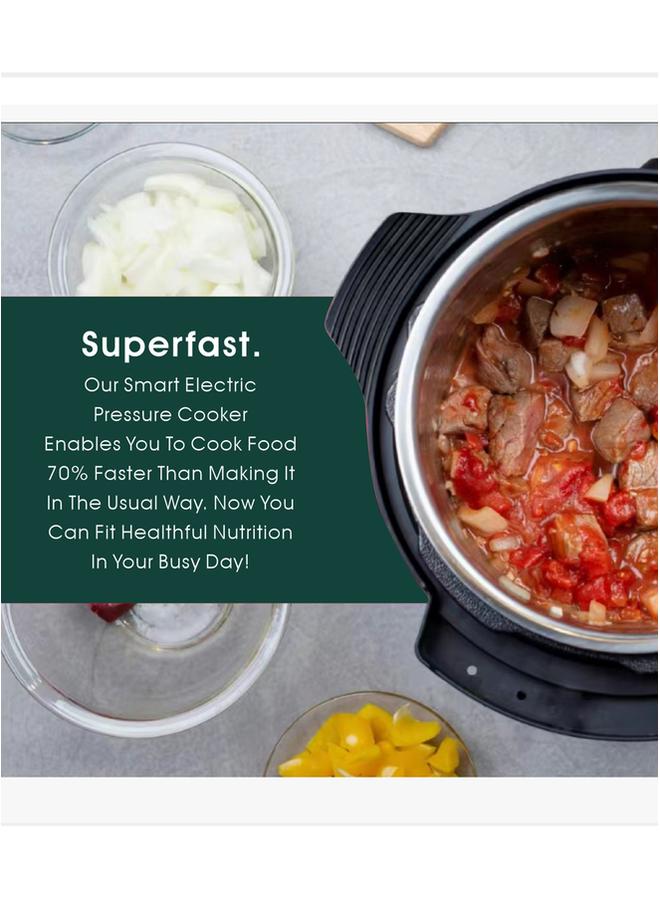 Stargold Digital Electric Pressure Cooker Stainless Steel Body Touch Programmable 8L Capacity 1300 Watts - Image 2