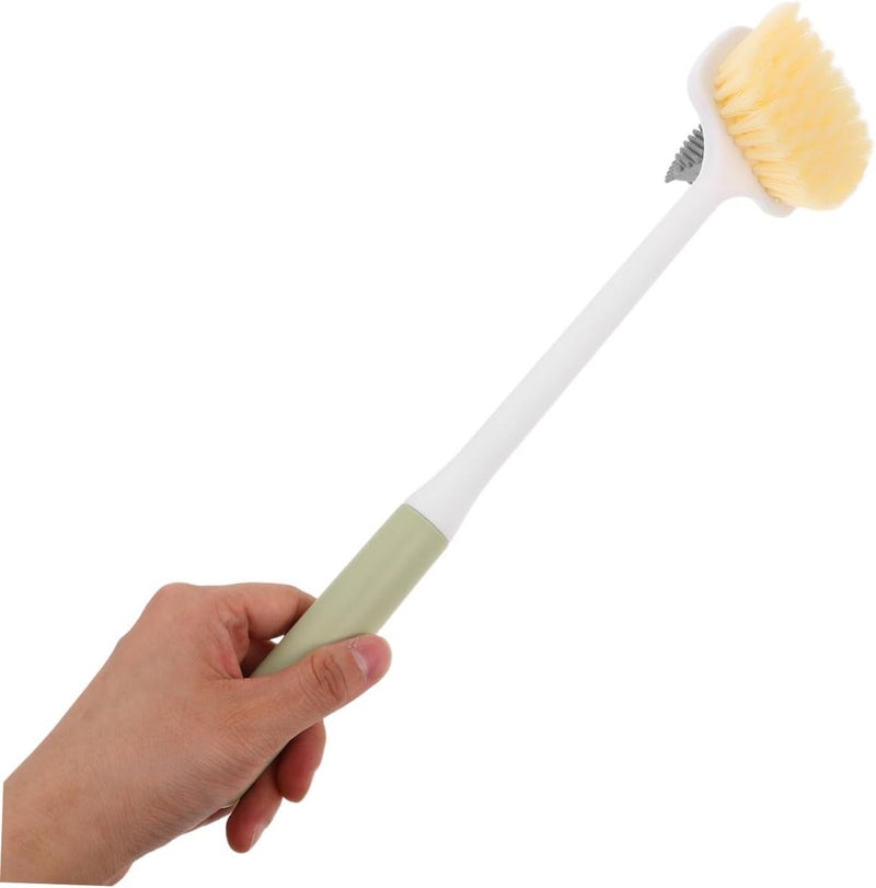 Long Handle Foot Scrubber Bath Brush with Double-Sided Soft Bristles and Exfoliating Toe Cleaning Brush for Shower Use, Skin Care, and Elderly Men and Women - Image 4