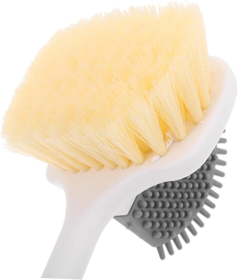 Long Handle Foot Scrubber Bath Brush with Double-Sided Soft Bristles and Exfoliating Toe Cleaning Brush for Shower Use, Skin Care, and Elderly Men and Women - Image 3