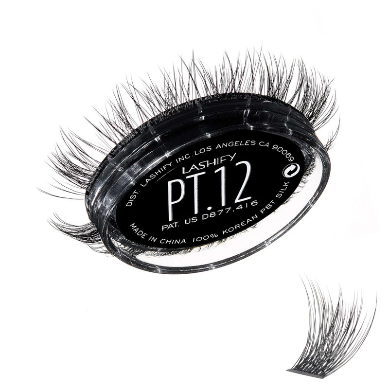 Lashify Plushy Tame 12mm Gossamer Lashes in Black Easy DIY False Lashes for a Voluminous Yet Still Natural Look
