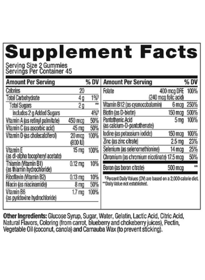 OLLY Women's Multi, Blissful Berry , 90 Gummies - Image 2