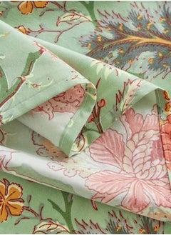 LUNA Home 4 Pieces Bedsheet Set, Roses Design with Dark Khaki Color.  - Image 4