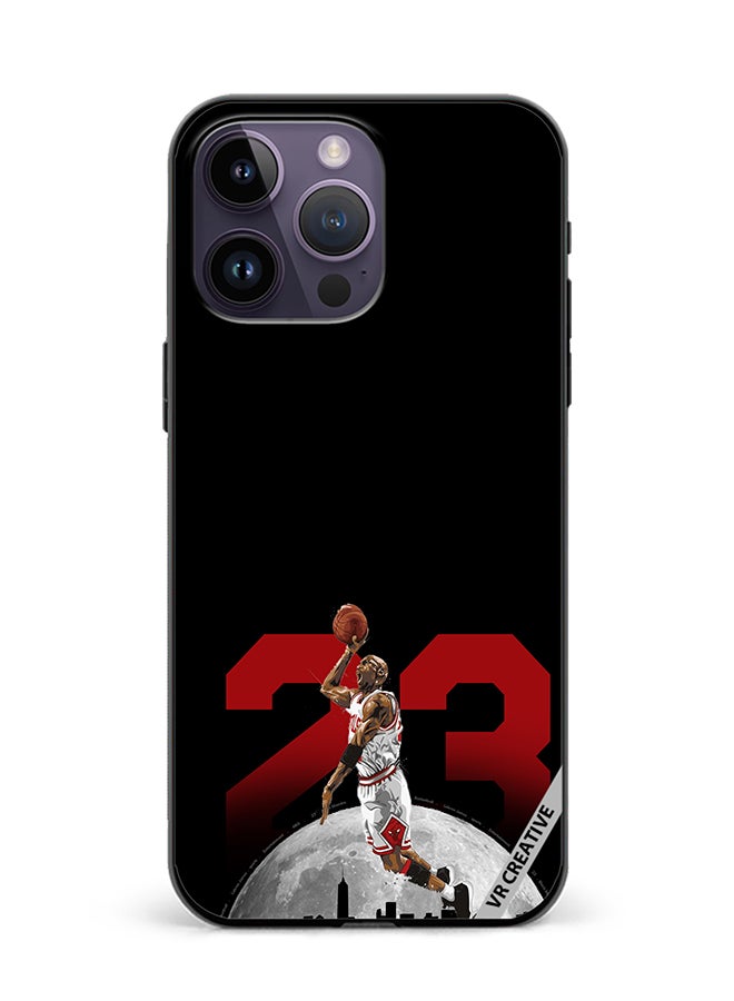 VR CREATIVE Protective Case Cover For Apple iPhone 15 Pro Lebron 23 Over The City Design Multicolour - Image 1