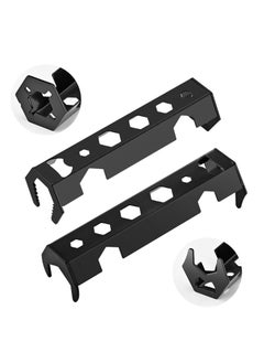 SYOSI 2 Pcs Multifunctional Basin Wrench, Faucet Wrench, 14 Sizes Sink Wrench Set, Faucet Plumbing Pipe Tools, Universal Under Sink Plumbers Wrench for Tight Spaces, Wrench Repair Tools for Men  - Image 1
