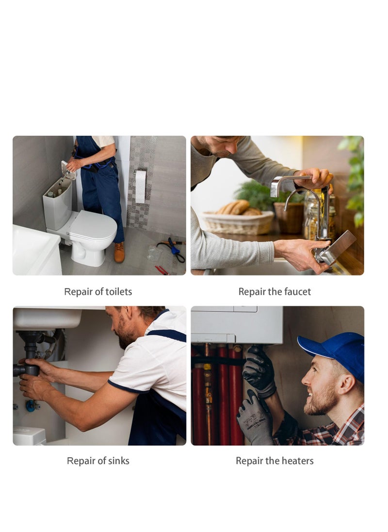 SYOSI - 2 Pcs Multifunctional Basin Wrench, Faucet Wrench, 14 Sizes Sink Wrench Set, Faucet Plumbing Pipe Tools, Universal Under Sink Plumbers Wrench for Tight Spaces, Wrench Repair Tools for Men - Image 1