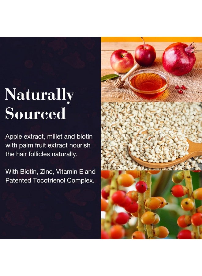 NEW NORDIC Hair GRO, Hair Growth Supplement, Biotin & Palm Fruit Extract Tocotrienols for Natural Regrowth, 60 Count (Pack of 1) - Image 3