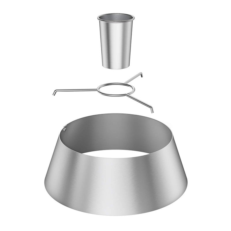 Skyflame Stainless Steel BBQ Whirlpool with Beer Can, Barbecue Whirlpool Accessories Compatibel with Big Green Egg/Kamado, Weber Charcoal Kettle - Image 3