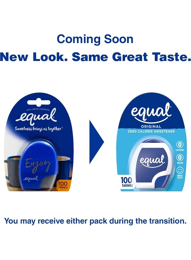 Equal Aspartame Zero Calorie Sweetener 100 Tablets - Image 2