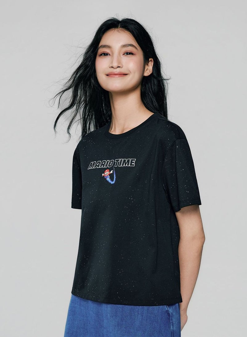 GIORDANO Women's Super Super Mario Boyfriend Tee - Image 1