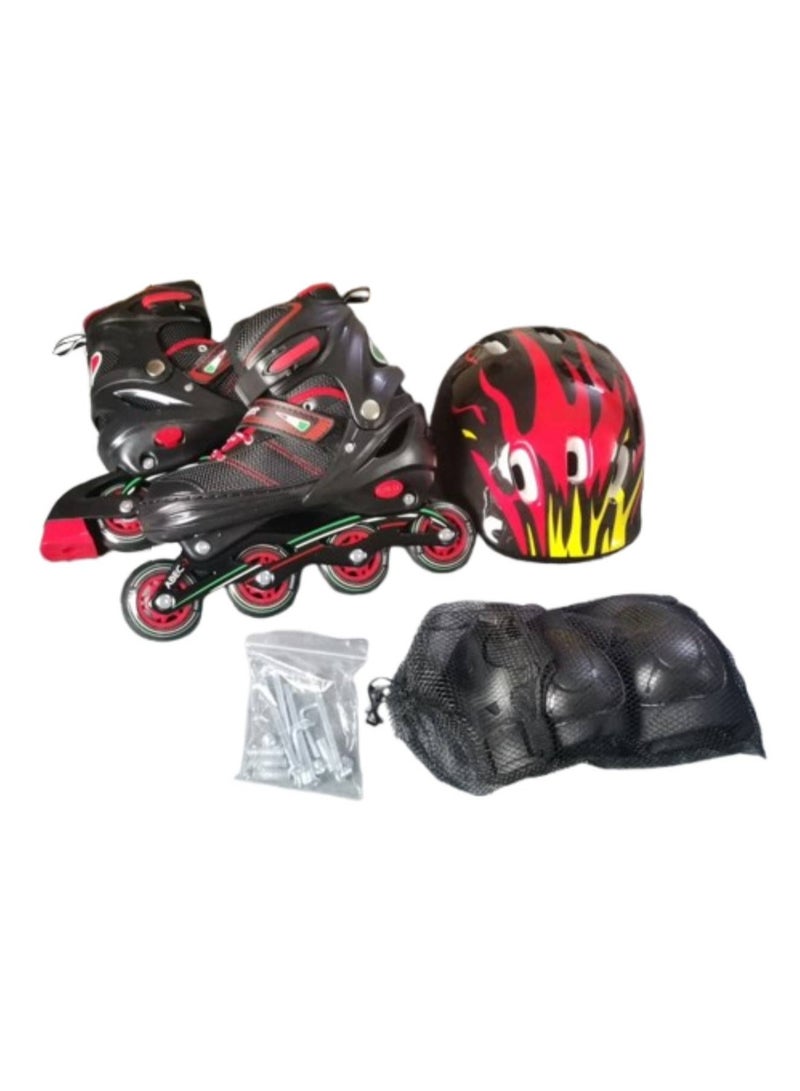 Roller Skates for Kids Beginners, Shiny Roller Skates, Roller Blades for Kids, Adjustable Inline Skates for Boys and Girls with Safety Lock Straps Size L(38-41)  - Image 3