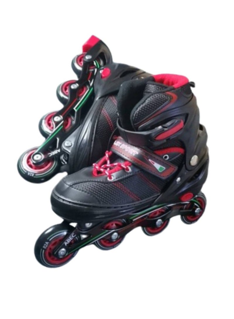 Roller Skates for Kids Beginners, Shiny Roller Skates, Roller Blades for Kids, Adjustable Inline Skates for Boys and Girls with Safety Lock Straps Size L(38-41)  - Image 5