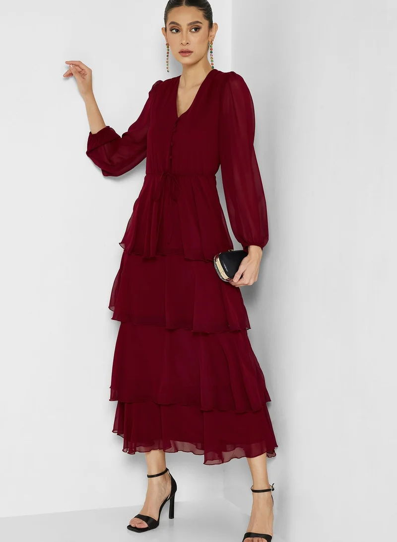 Khizana Layered A-Line Dress
