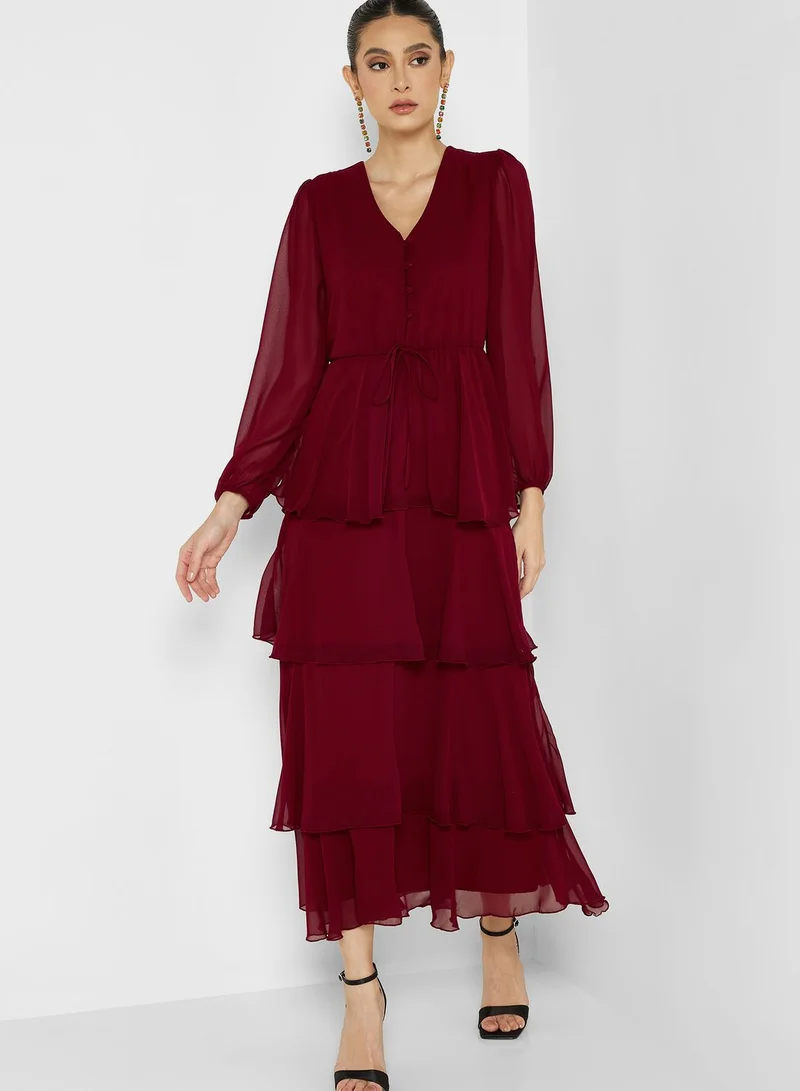 Khizana Layered A-Line Dress