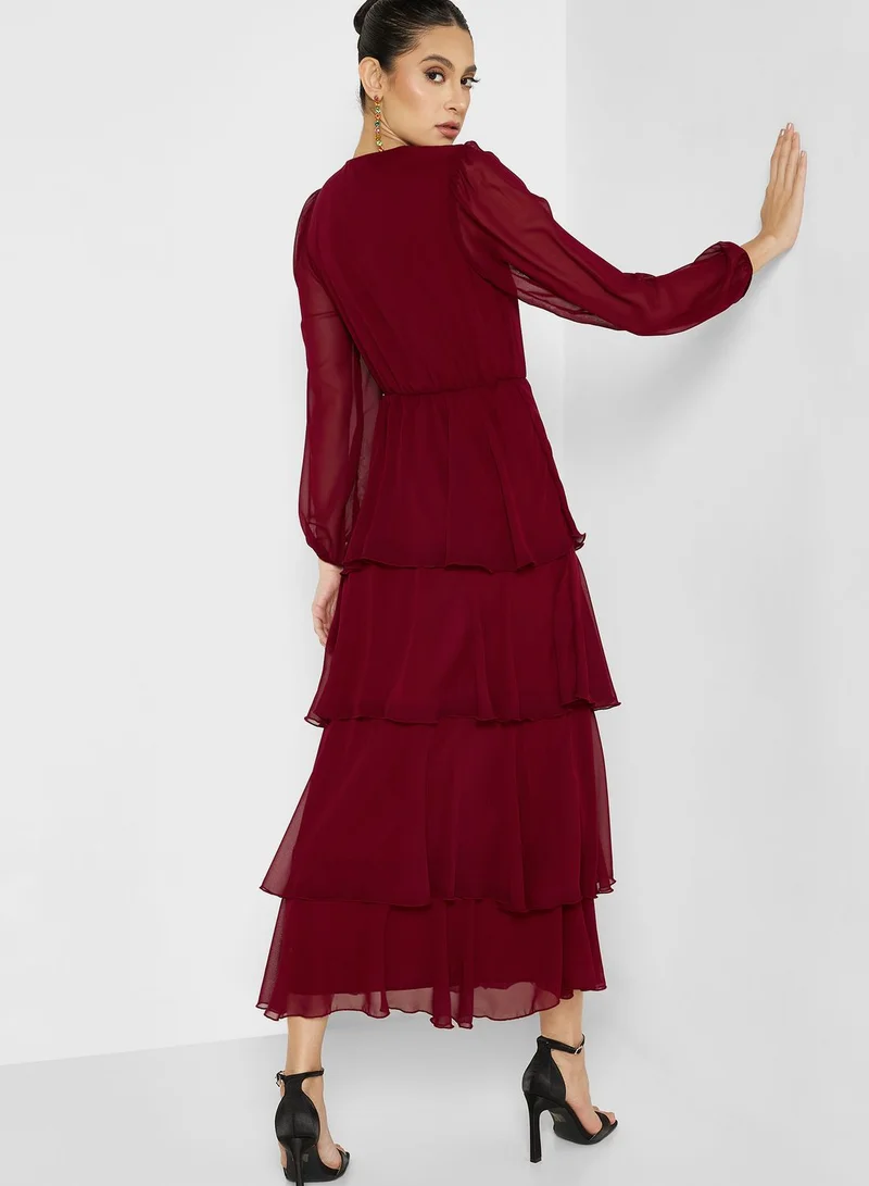 Khizana Layered A-Line Dress