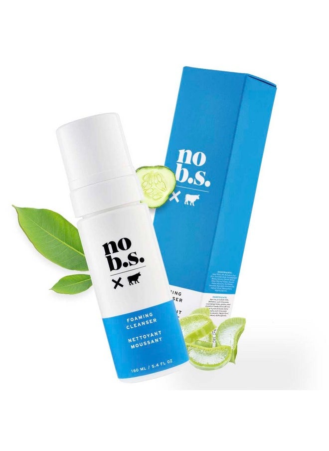 NO B. S. NO BAD STUFF No Bs Foaming Cleanser Natural Face Wash With Green Tea & Aloe For Women Mengreat For Acne & Dry Skinvegan(5.4 Oz).Includes Free Skincare Samples.  - Image 1