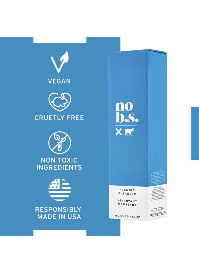 NO B. S. NO BAD STUFF No Bs Foaming Cleanser Natural Face Wash With Green Tea & Aloe For Women Mengreat For Acne & Dry Skinvegan(5.4 Oz).Includes Free Skincare Samples.  - Image 2