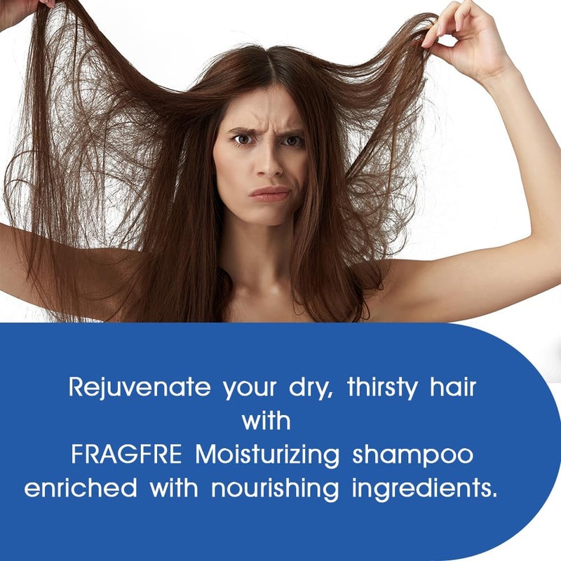FRAGFRE شامبو مرطب من FRAGFRE - 8 أونصات - خالي من العطور، مضاد للحساسية، خالي من الكبريتات، نباتي - مناسب للشعر المعالج بالألوان وفروة الرأس الحساسة - Image 2