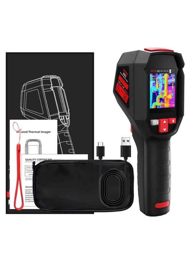 BSIDE HX3 Infrared Thermal Imager Handheld Temperature Detector – 2.4" HD Screen, Dual Optical Fusion, Laser Indicator, 15 Color Modes, High-Precision Non-Contact Thermometer - Image 1