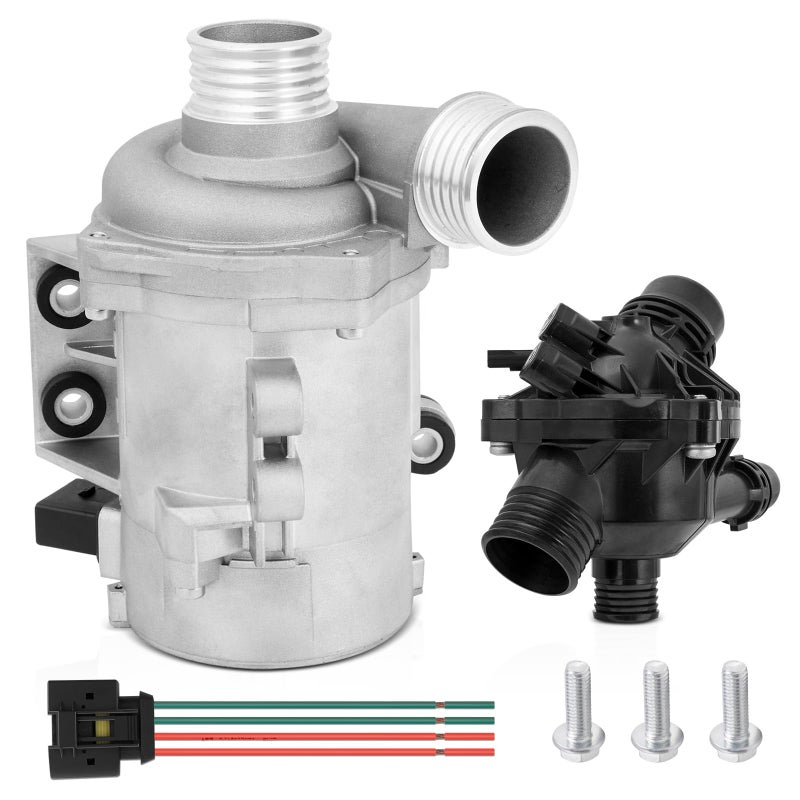 YEHERIT 11517563183 Electric Engine Water Pump with 11537549476 Thermostat Compatible with BMW E60 E61 E83 E85 E86 E90 E91 E92 E93 E89 128i 325i 328i 330i 525i 530i X3 Z4 N52 Engine Replace 11517586925 - Image 3