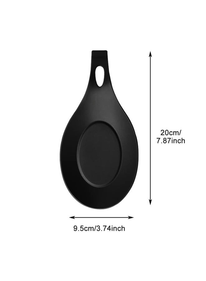 Jeukwud 3 Pack Silicone Spoon Rest for Stove Top, Silicone Spoon Holder for Kitchen Counter, Silicone Spoon Holder for Stove Top for Kitchen Utensils Spatula,Tongs,Ladles - Image 2