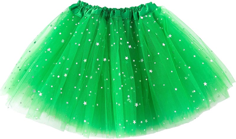 Jastore Girls Layered Stars Sequins Tutu Skirt Princess Ballet Dance Dress for 2-8 Years - Image 5