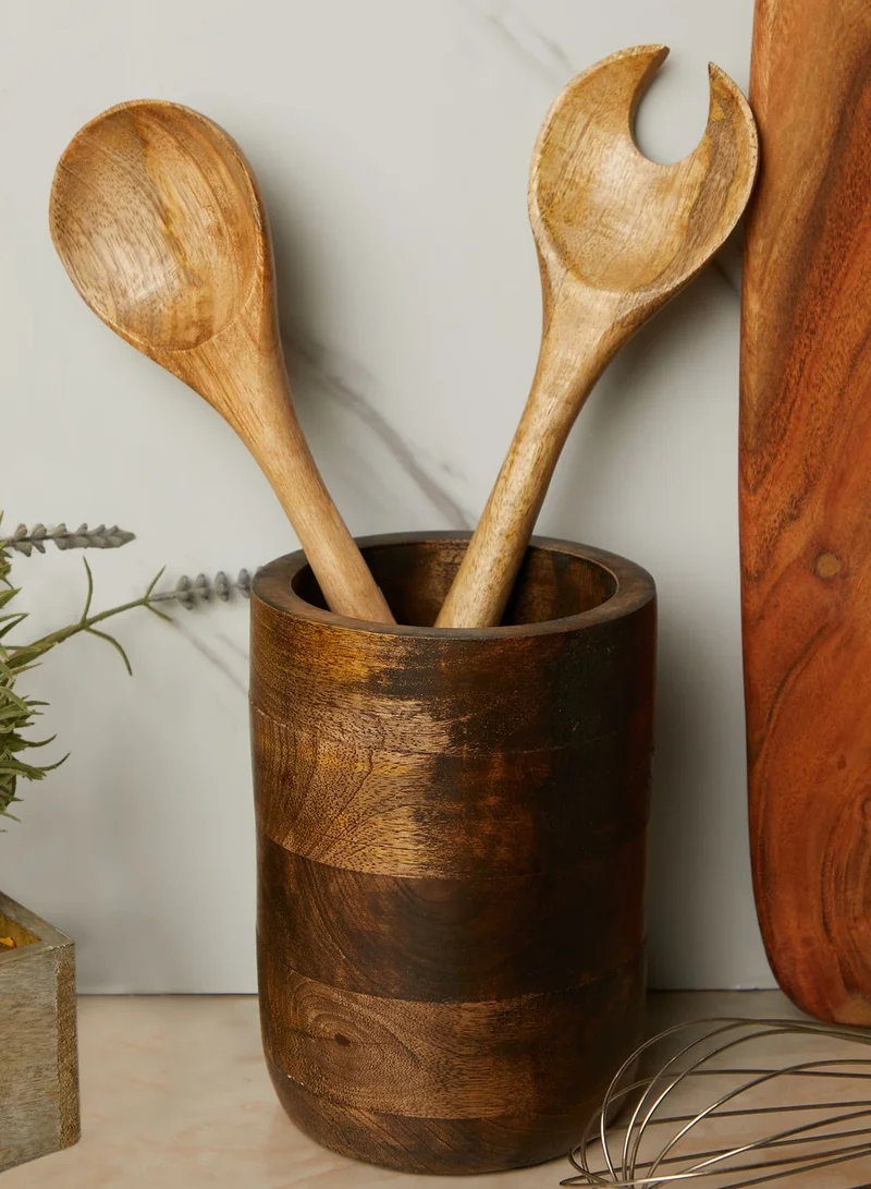 AURORA Wooden Utensil Holder