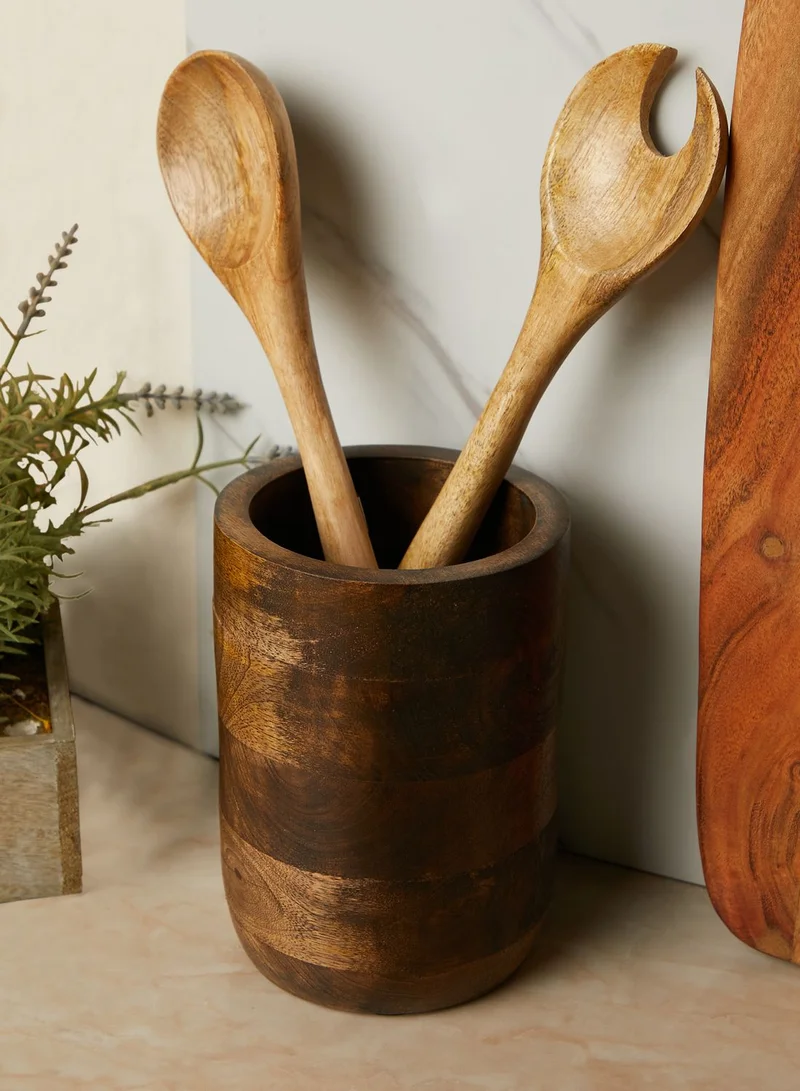AURORA Wooden Utensil Holder