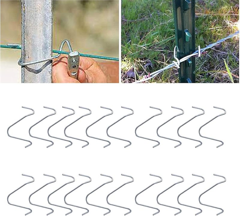Heavy Duty Galvanized Steel Fence Wire Clips For Fence Installation Tool Set - Image 3