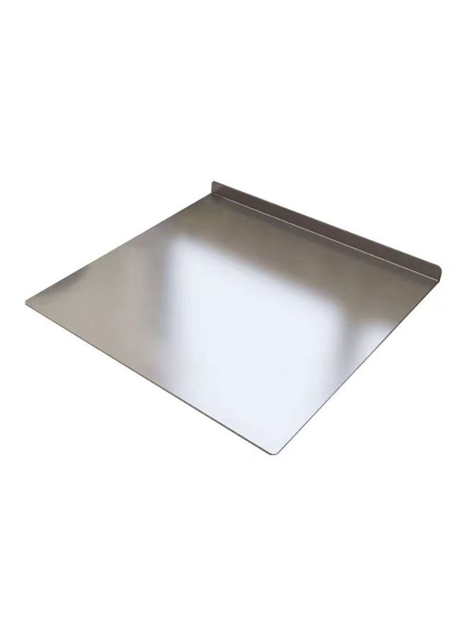 KINGMAZI Stainless Steel Cutting Board with Lip, Large Cutting Boards for Kitchen, Non-Slip Chopping Board for Countertop, Cutting Board for Meat Fruits Vegetables Bread Kneading - Image 1