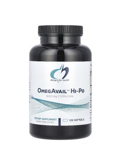 Designs For Health, OmegAvail™ Hi-Po, 120 Softgels