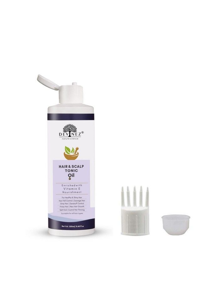 Devinez Hair & Scalp Tonic Oil 250Ml Enriched With Vitamin E Nourishment For Healthy & Shiny Hair - Image 3