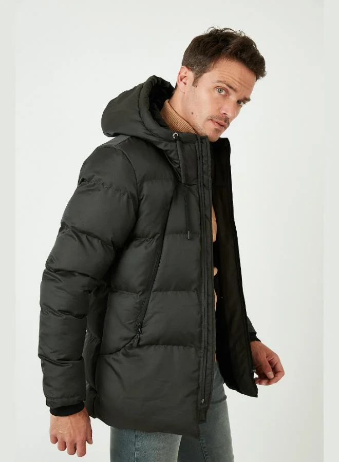 Buratti  Buratti Hooded Water and Wind Resistant Coldproof Slim Fit Coat Men's COAT 5717101 for Men | Best Price UAE