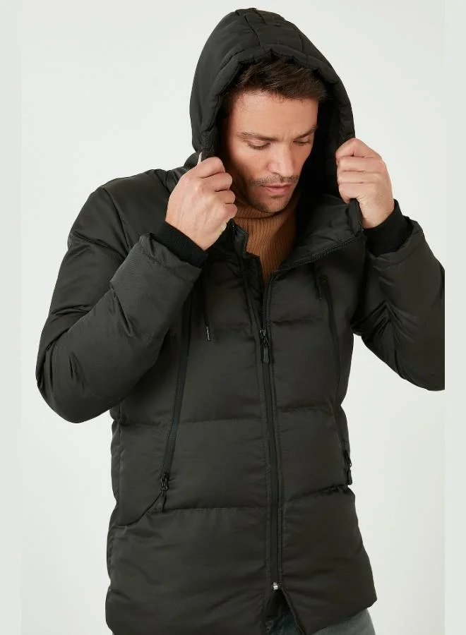 Buratti  Buratti Hooded Water and Wind Resistant Coldproof Slim Fit Coat Men's COAT 5717101 for Men | Best Price UAE