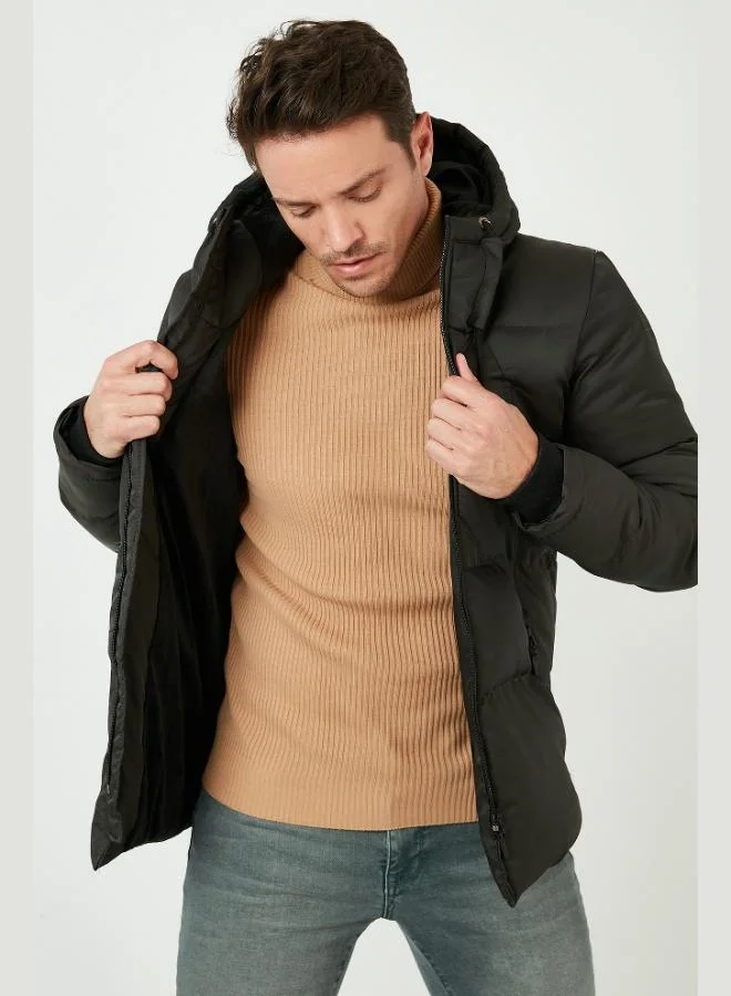 Buratti  Buratti Hooded Water and Wind Resistant Coldproof Slim Fit Coat Men's COAT 5717101 for Men | Best Price UAE